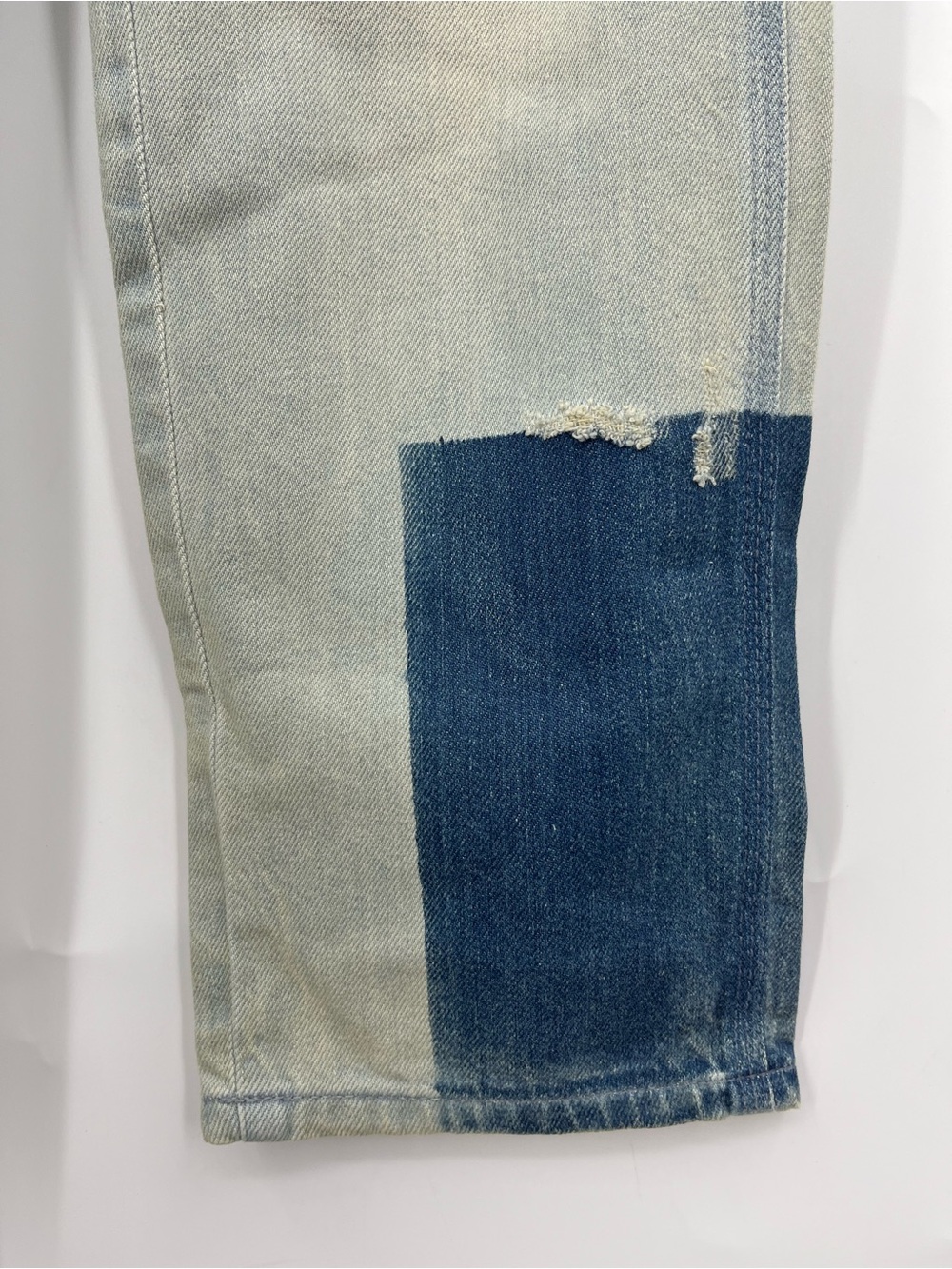 Stella McCartney Skinny Jeans colorblock bleach blue 0655 white green utility 28 - Picture 5 of 16